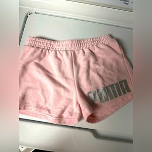 Pink Puma Shorts kids size Medium 10/12